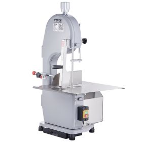 VEVOR Commercial Electric Meat Bandsaw, 1100W Stainless Steel Countertop Bone Sawing Machine, Workbeach 19.3" x 15", 0.16-7.9 Inch Cutting Thickn